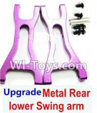 Wltoys K929 Parts-Upgrade Metal Rear lower Swing arm,Lower Suspension Arm(2pcs)-Purple,Wltoys K929 desert RC Truck Parts,1:18 rc car and rc racing car Parts